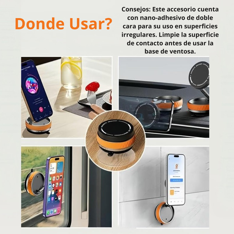 PowerLoop 🧲 Soporte magnético para teléfono celular portátil - Envio Totalmente Gratuito.